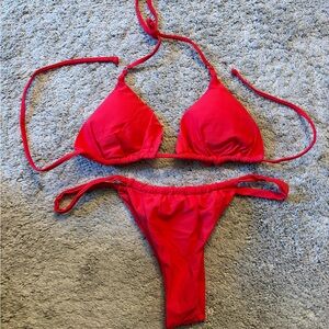 SHEIN Red Bikini Set